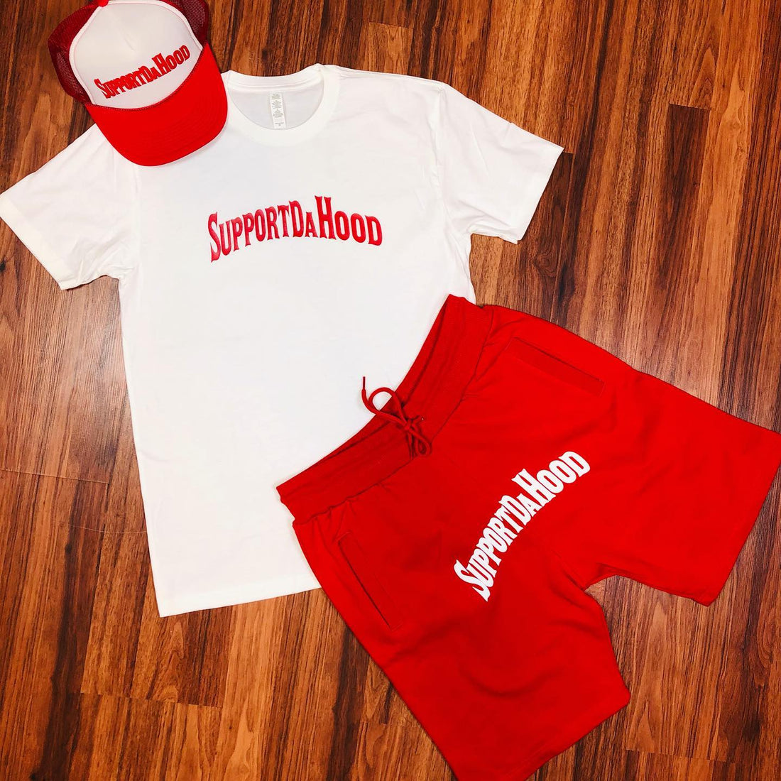 Shirt and shorts set!! #supportdahood™️...